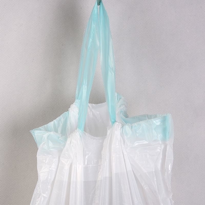 Manufactures Black Garbage Bag With Drawstring HDPE/LDPE/LLDPE For Garbage Waste
