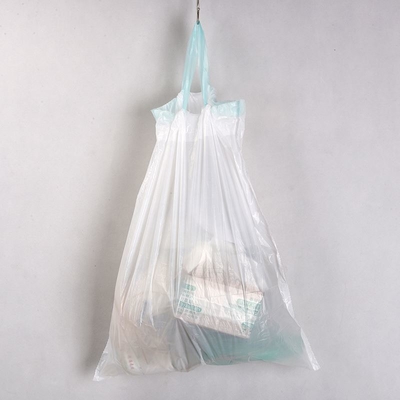 Environmentally Friendly HDPE Drawstring Heavy Duty Trash Bag with Plastic Drawtape