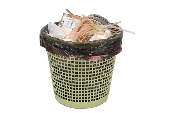 HDPE/LDPE 13 Gallon Biodegradable Garbage Bag on Roll in Beige Color with LLDPE Material