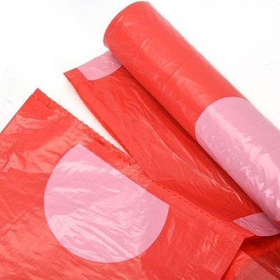 HDPE Garbage Roll Bag With Drawstring And Certificate ok compost For Waste Management