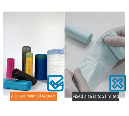 Customized Logo Plastic Garbage Bags on Roll for Convenient Waste Collection
