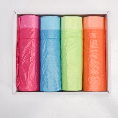 Portable Automatic Closing Household Thickened Drawstring Color Garbage Bag for Waste