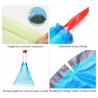 55 Gallon Drawstring Garbage Bag Customized 6ml Plastic Bag for Easy Waste Management