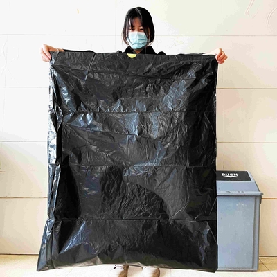 Embossing Surface Handling LDPE Black Star Seal Big Garbage Bags for Your Business