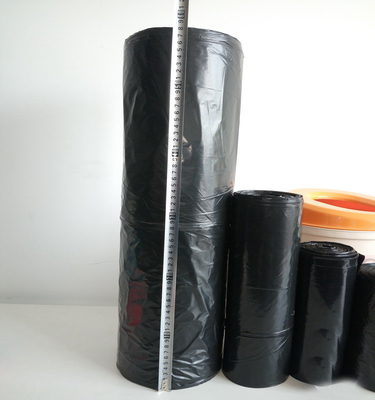 Recycled Black Bags on Roll for Garbage Accepting Custom Orders 5-100 mic Thickness
