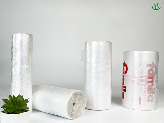45*50Cm Black Disposable Point-Break Thickening Garbage Bag Material Flat Mouth Household Plastic Bag for Other Food
