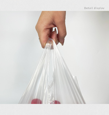 45*50Cm Black Disposable Point-Break Thickening Garbage Bag Material Flat Mouth Household Plastic Bag for Other Food