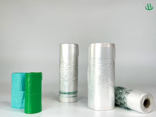 46 X 33 Clear T-Shirt Garbage Bags for Diapers 1.3 Mil Flat Seal Plastic Trash Bags