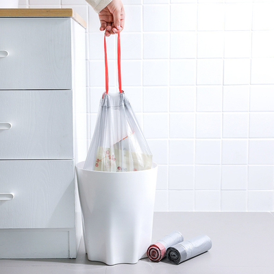 Square Bottom Bag Disposable Waste Bag Refills 100 Counts Assorted Colors 20L Trash Bags