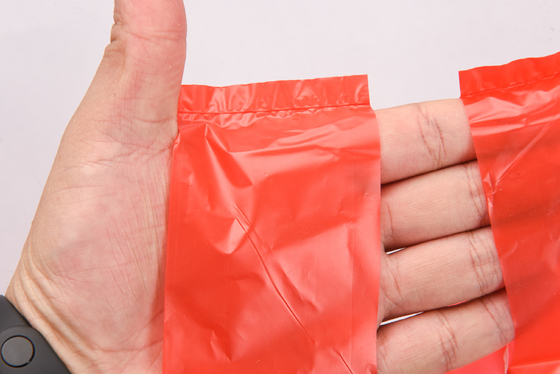 HDPE Custom Pattern Widen Handle T-shirt Plastic Bag for Food Waste and Disposal