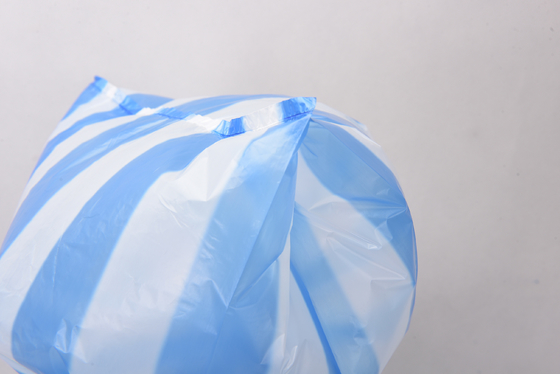 HDPE Custom Pattern Widen Handle T-shirt Plastic Bag for Food Waste and Disposal