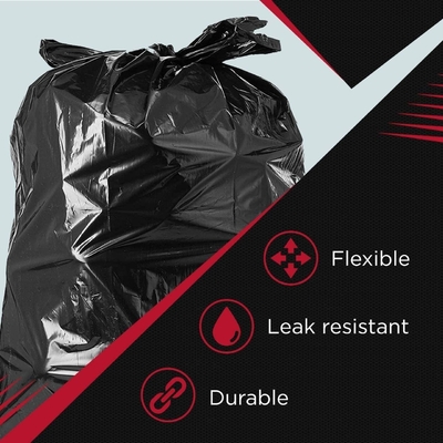 Household Industrial Customized Black Trash Bag Large Heavy Duty Plastic Garbage Bags