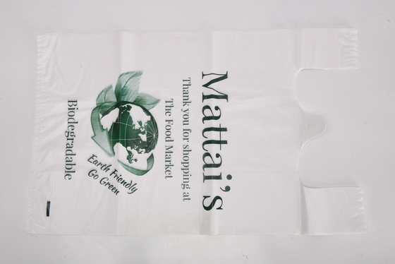 Flexo Printing Scented Vest T-shirt Plastic White Garbage Bag for Store or Restaurant