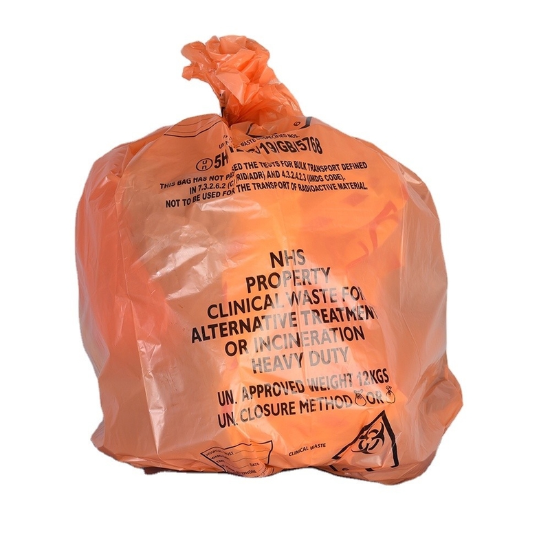 1 Ton Customized Logo Medical Liners Bag Directly Yellow Security HDPE Accepted Bags CN SHN