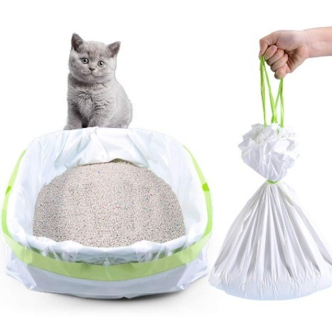 Thicken Cat Waste Litter Bags Jumbo Size with Drawstring Closure Custom Order Accepted