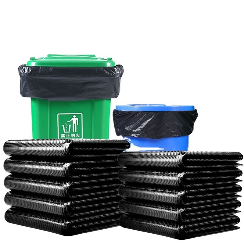 Industrial Heavy Duty Black Garbage Bags for Outdoor Trash Can Liners Household Products