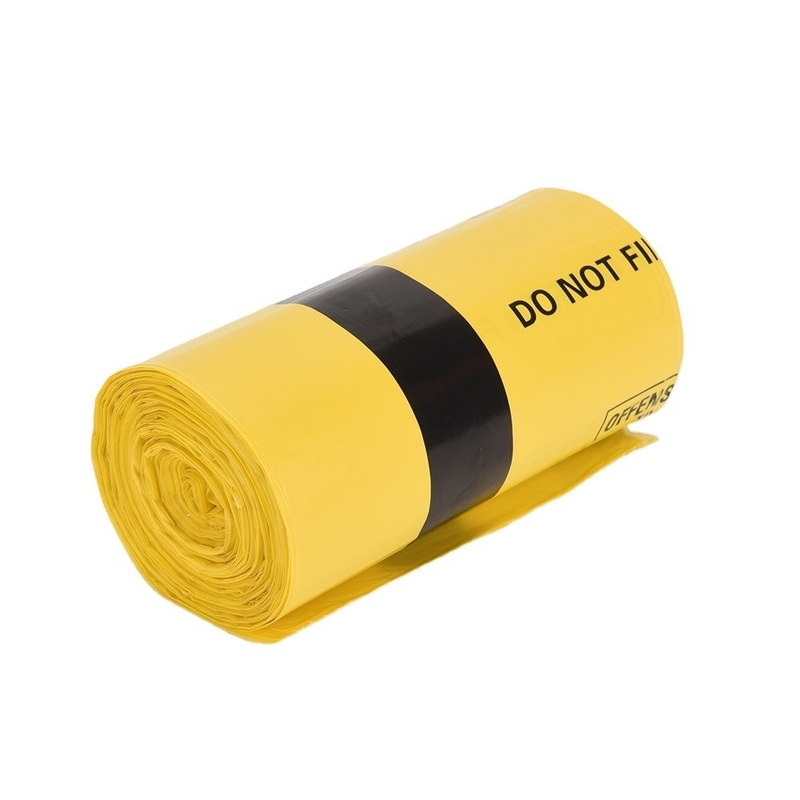 Red Yellow Autoclave Plastic Medical Trash Bags Waste Garbage Bags Biohazard Bag On Roll