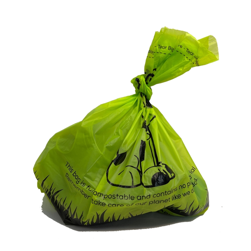 Customized Logo Biodegradable Pet Poop Bags 30*45Cm Green Black for Your Requirements