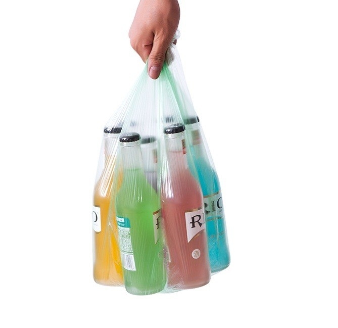 T-shirt Handle Plastic Garbage Waste Bag on Roll for HDPE/LDPE Material Structure