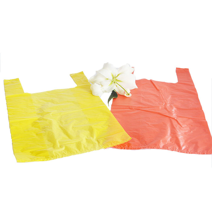 Customized T-shirt Bags for Shopping Green or As Request 5-100 Mic Thickness