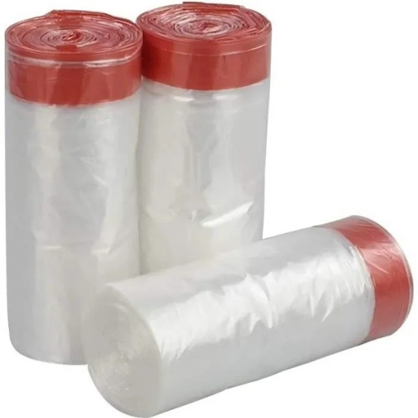 PE Clear Kitchen Packaging Dust Bin Garbage Trash Bag 5-50 mic Thickness Eco-Friendly