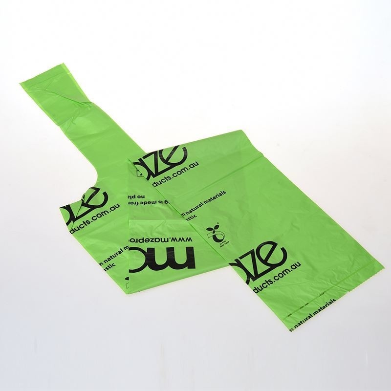 Flexo Printing Logo T-shirt Handle Bag Packaging in Customized Size for Products