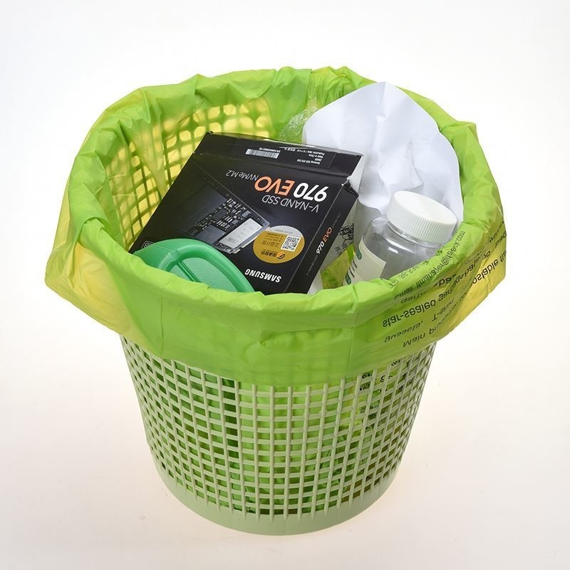 PP Square Bottom Bag Biodegradable Plastic Shopping Bag for Grocery T-shirt Fruits
