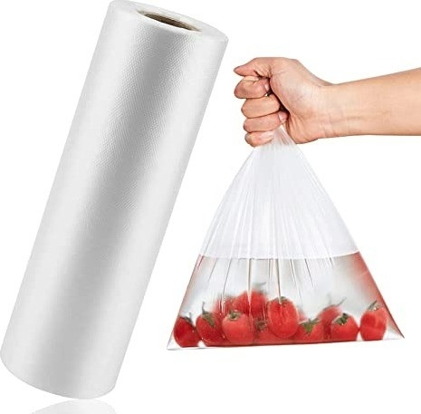 HDPE Produce Bag Roll for Fruit Vegetable Bakery Snack Grocery Bags 5-40 mic Thickness