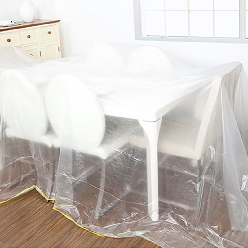 Customized Size Disposable Transparent Film Dust Cover for Furniture and Air Conditioner