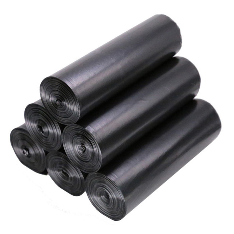 Large Portable HDPE Plastic Bin Liner Trash Bags Made from Recycled Materials for Home