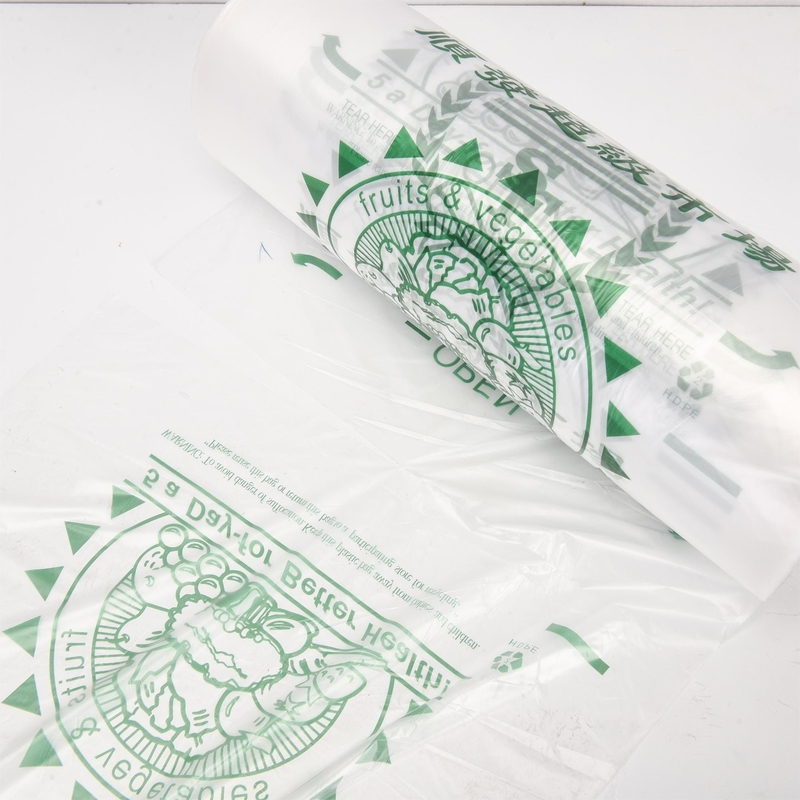 Transparent Food Packing Bag on Roll with Thickness 5-40 mic and Customizable Options