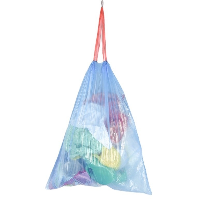 Colorful Recycled PE Garbage Bag Drawstring Trash Bag for Eco-Friendly Waste Solution