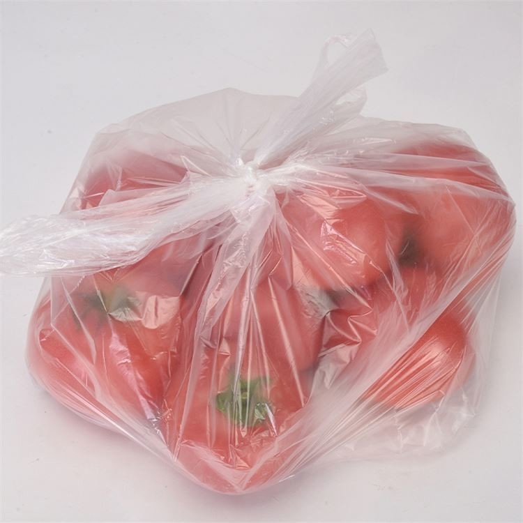 Small Supermarket Plastic Bag On Roll for Dry Food Freshness Protection Package Green