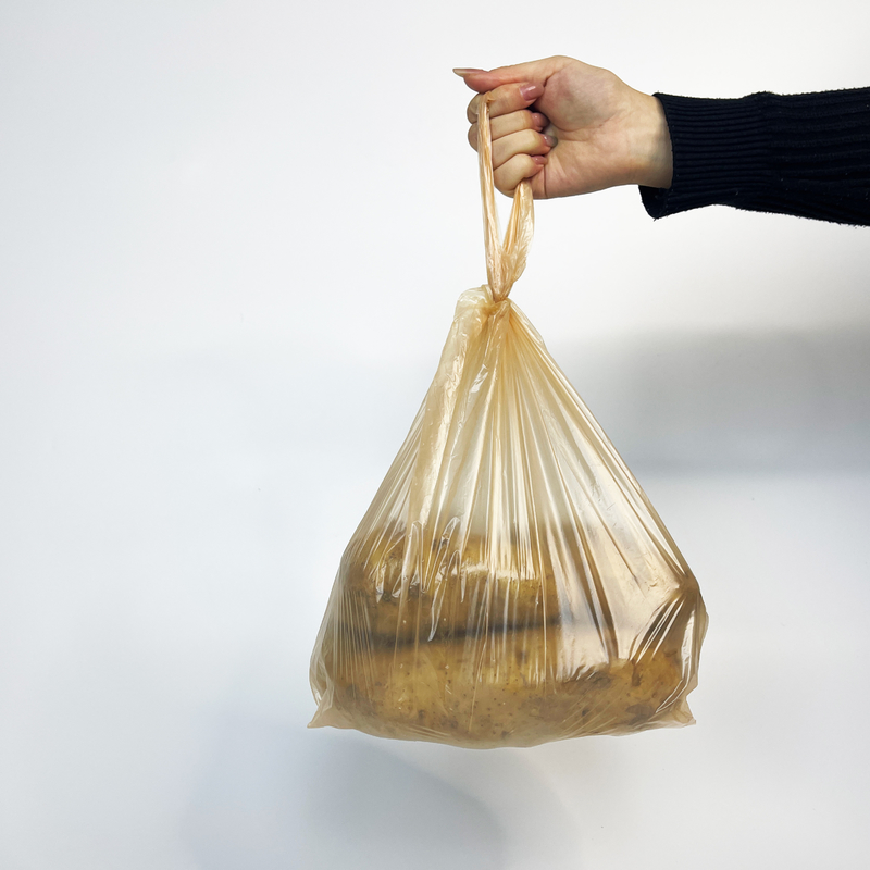 Breathable perforated bag for fruit and vegetable white transparent thickened plastic bag