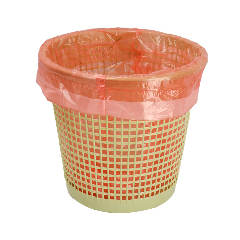 Simple Handle and Lock Taste Full Grid Pumping Rope Garbage Bag for Waste Management