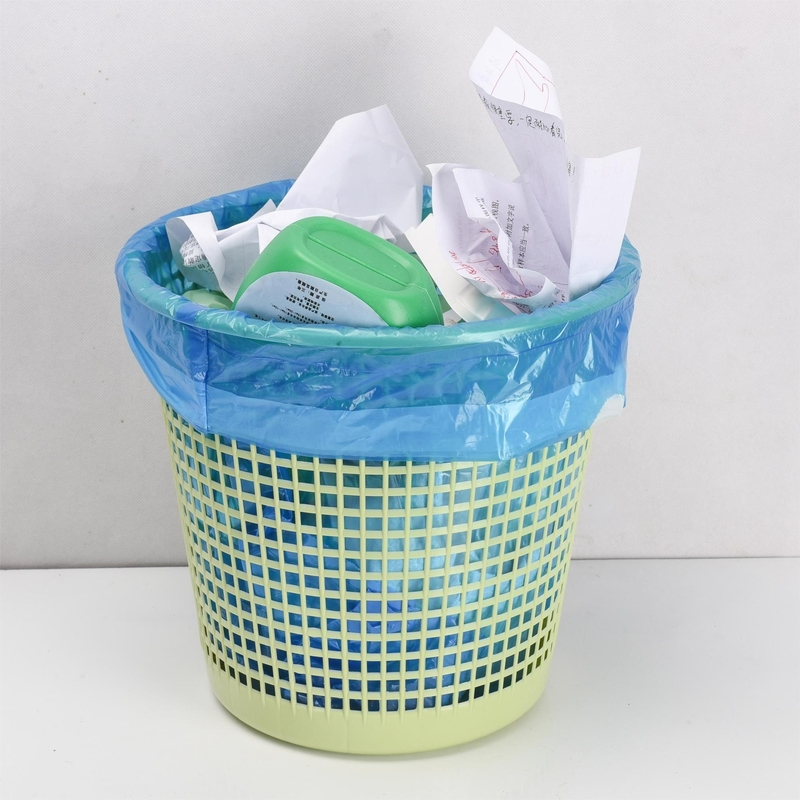 Beige HDPE Plastic Trash Waste Can Bin Liner Garbage Bag for Custom Size and Capacity