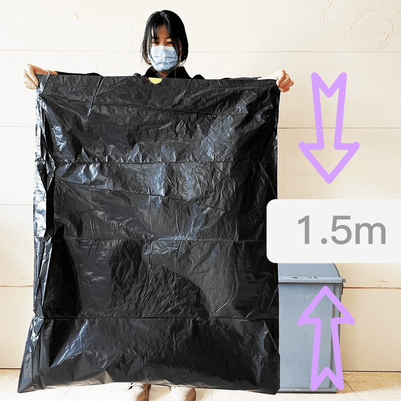 Disposable Square Bottom Bag for Heavy Duty Trash Customized Big Drawstring Garbage Bags