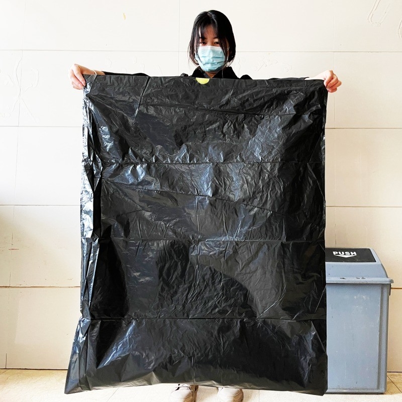5-50 mic Thickness Custom Order Plastic Black Refuse Garbage Rubbish Trash Packaging Bag