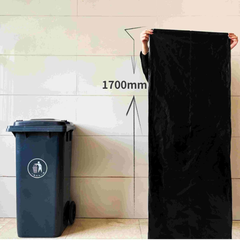 HDPE/LDPE/LLDPE Material Heavy Duty Extra Large Black Outdoor Trash Bags for Industrial