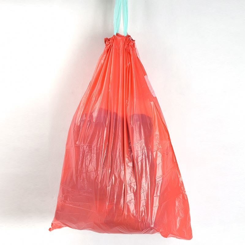 HDPE Garbage Roll Bag With Drawstring And Certificate ok compost For Waste Management