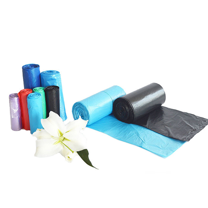 Certificate ok compost HDPE Drawstring Garbage Bag on Roll for Industrial Custom Order