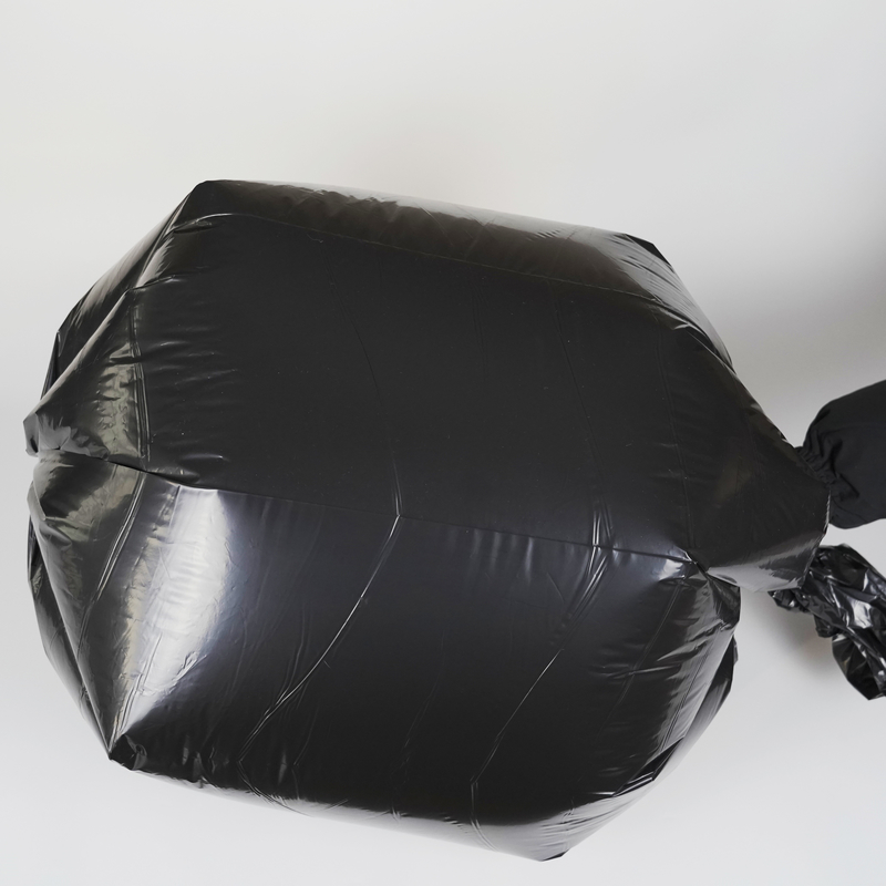 Drawstring Closure Medium Large Trash Bags for Sealing Handle HDPE/LDPE/LLDPE Material
