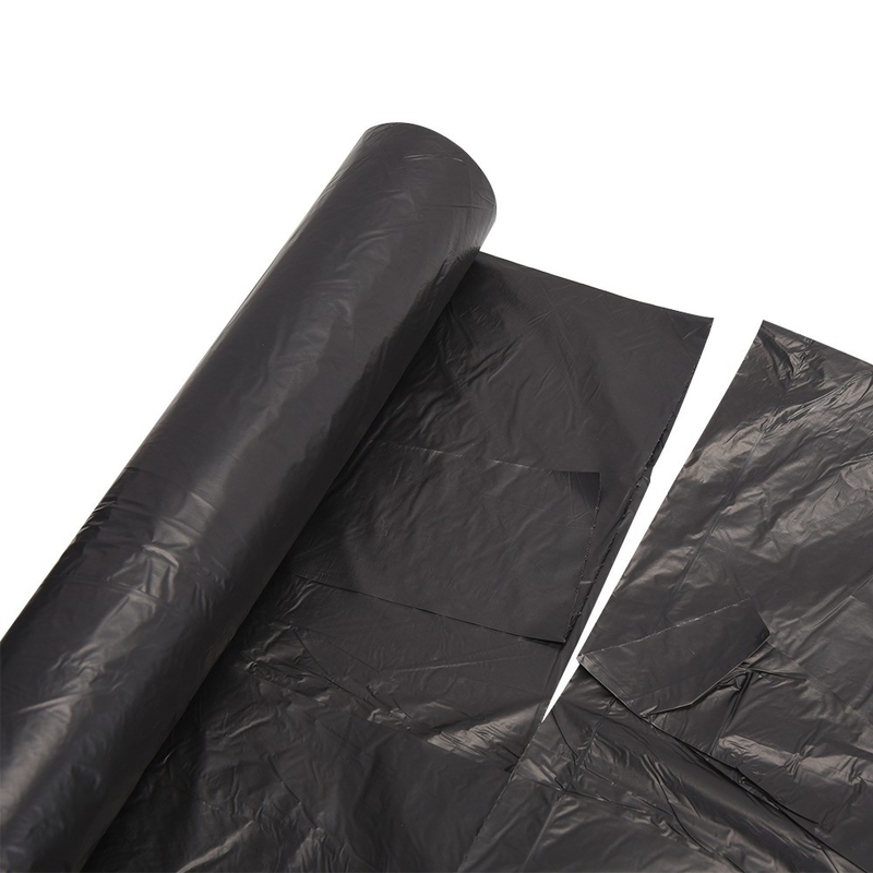 Customized Logo Black Hevy Duty Contractor Industrial Plastic Garbage Bag On Roll For Hospital